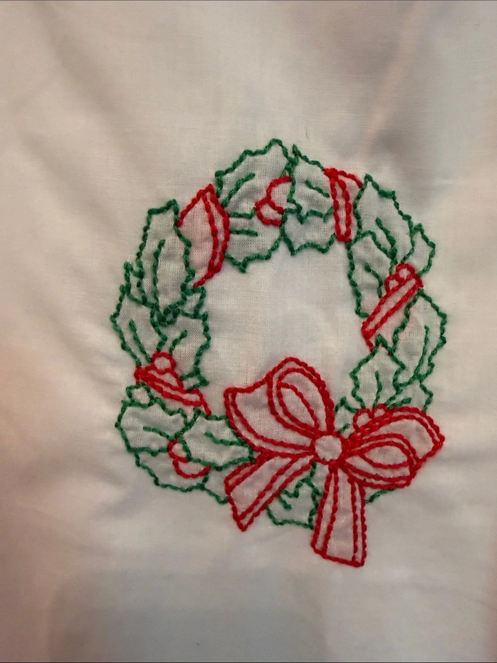 Little Bear Smocks Holiday Wreath Embroidered Dress and Socks Size 6 NEW